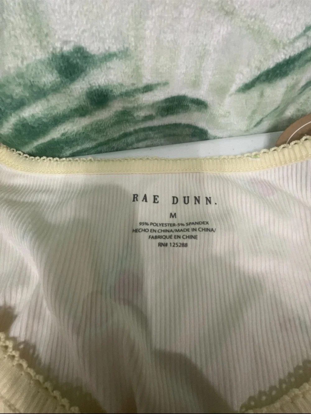 Rae Dunn Pale Yellow Cherry-Print Pajama Tank & Shorts Set